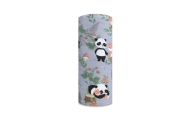 Diaper - 28661 - TETRA PRINT - EGA - PANDA in LOVE - GREY  - size 70x80 cm