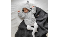 Wool blanket Nevada 75x100cm grey