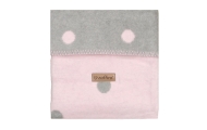 Cotton blanket Bari 75x100cm baby pink