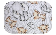 Sauskelnės - 25387 - TETRA DRUK - EGA - SAFARI - GREY - dydis 70x80 cm