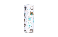 Diaper - 28708 - TETRA PRINT - EGA - USZATEK - BROWN / TURKUS - size 70x80 cm