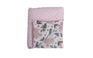 Antklodė - 664- su užpildu - MINKY / MIEŽINĖ - dydis 75x90 - PINK