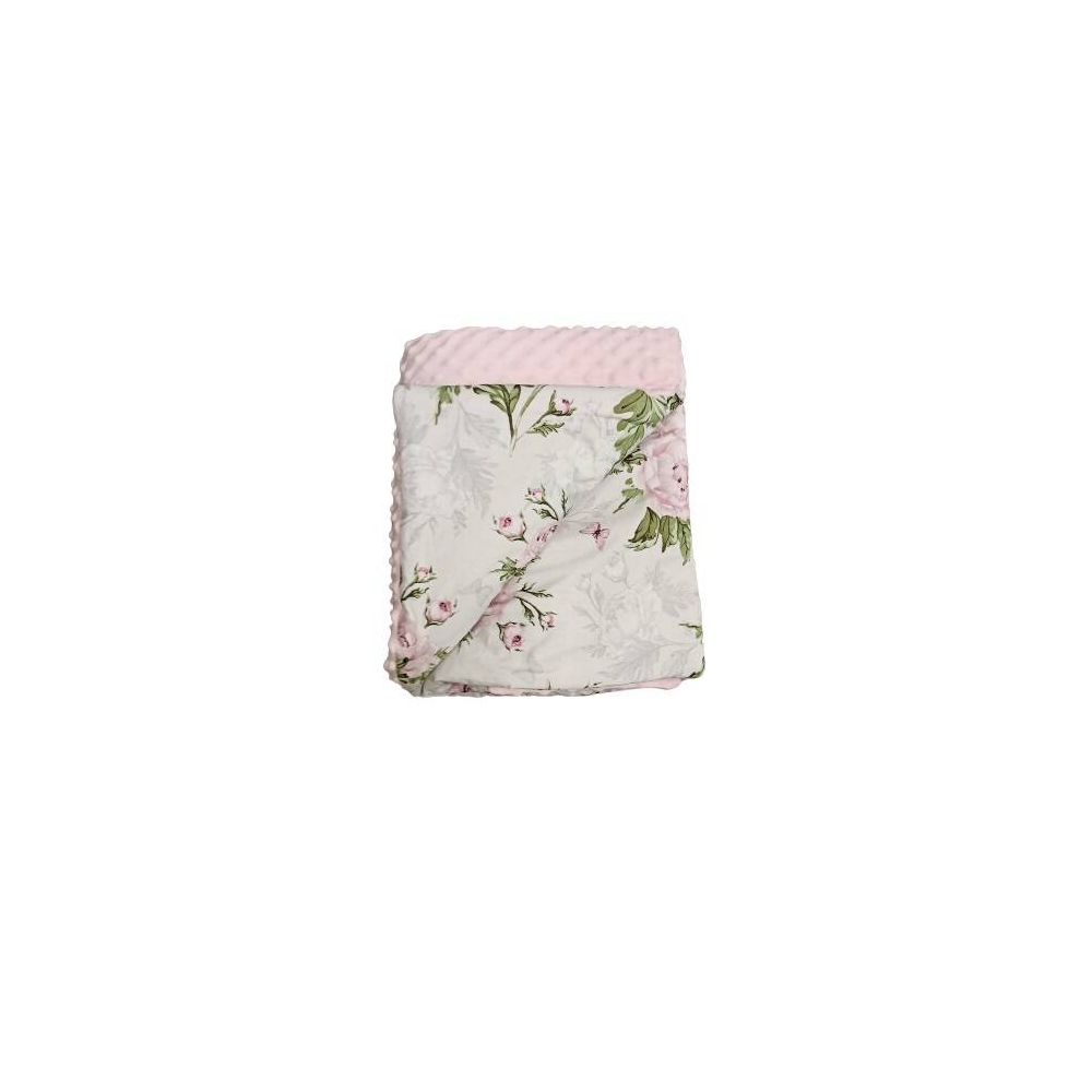 Antklodė - 664- su užpildu - MINKY / MIEŽINĖ - dydis 75x90 - PINK