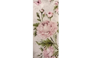 Blanket - 664- with filling - MINKY / COTTON  - size 75x90 - PINK
