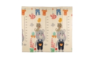 Dvipusis žaidimų kilimėlis - sulankstomas - 7726 - PLAY & EDU - BEAR & ROAD - dydis: 180x200 cm