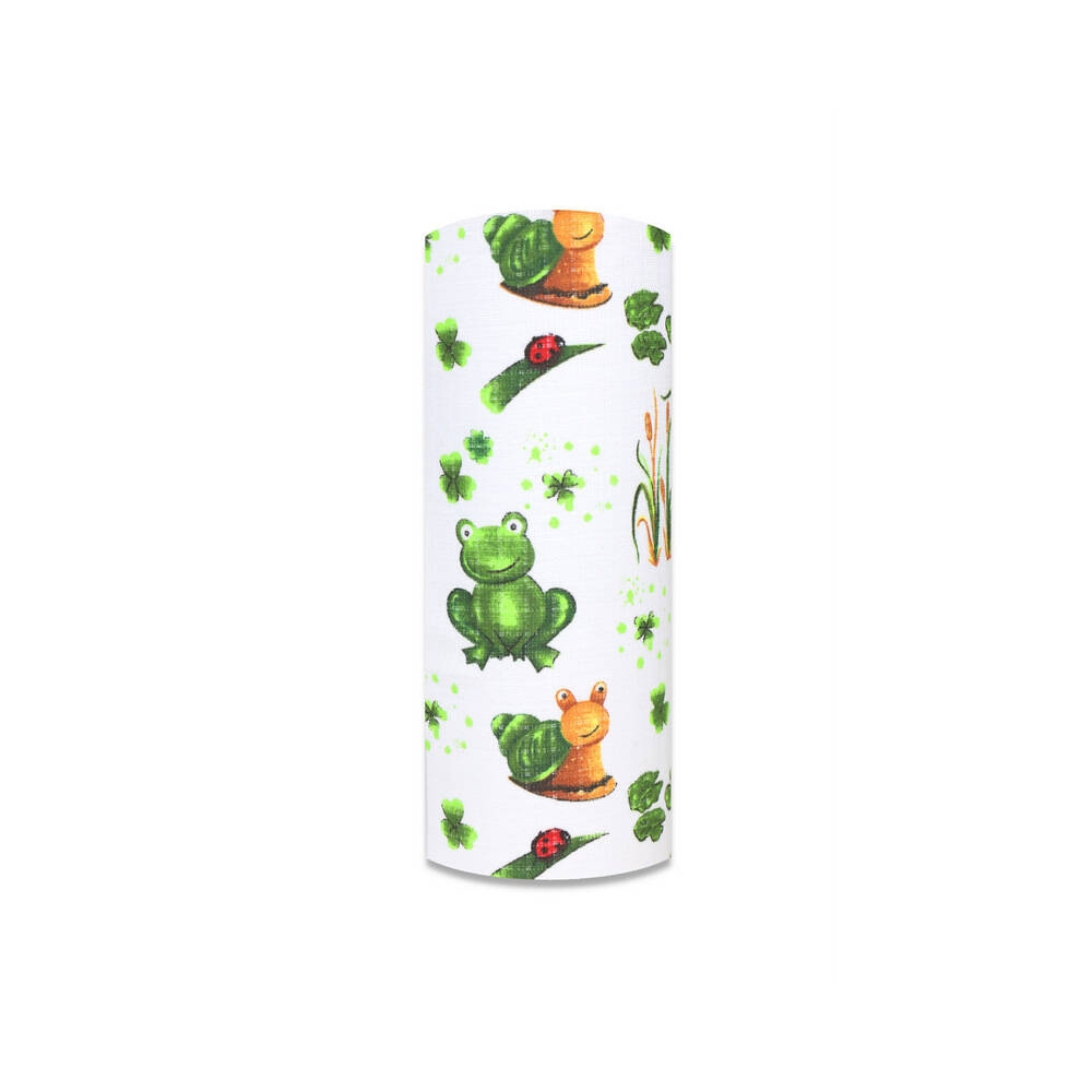 Sauskelnės - 12455 - TETRA PRINT - EGA - FROGS - GREEN - dydis 70x80 cm