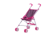 Lėlės vežimėlis - 9302 - LILY - BLACK AND PINK DREAMS