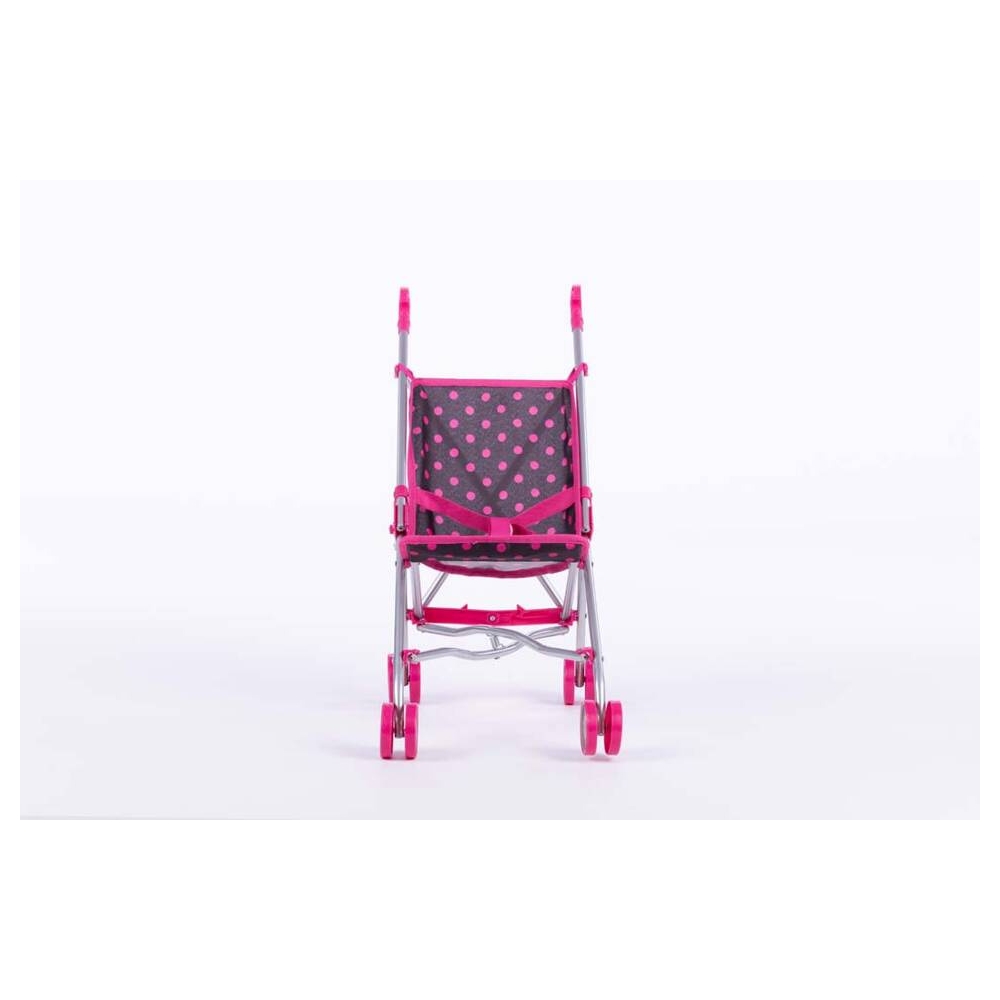 Lėlės vežimėlis - 9302 - LILY - BLACK AND PINK DREAMS