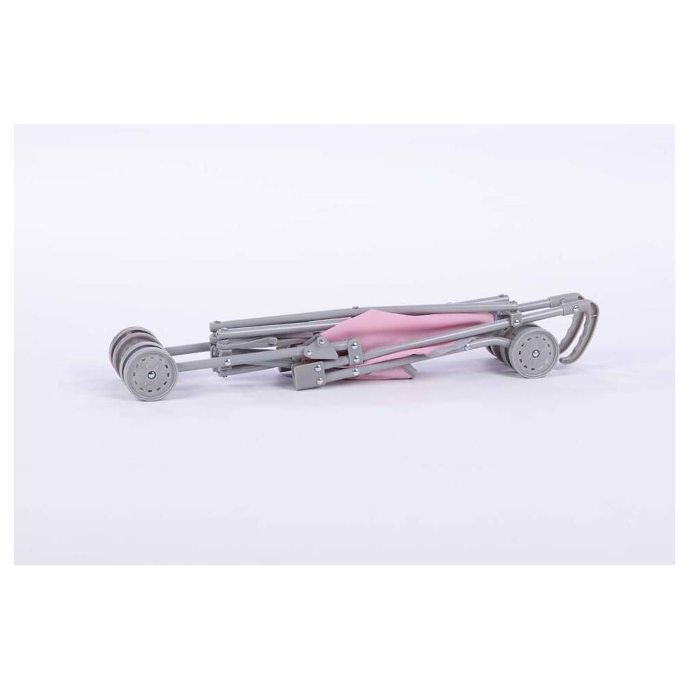 Stroller for Doll - 9302  - LILY - SWEET PINK and GREY