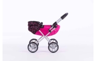 Lėlės vežimėlis - 9325 - SUSIE - BLACK AND PINK DREAMS