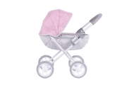 Pram for Doll  - 9325 - SUSIE - SWEET PINK and GREY
