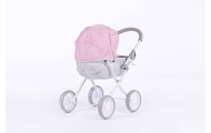 Lėlių vežimėlis - 9325 - SUSIE - SWEET PINK AND GREY