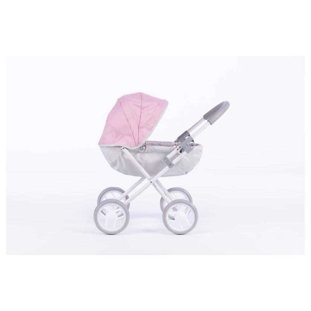 Pram for Doll  - 9325 - SUSIE - SWEET PINK and GREY