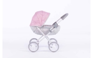 Pram for Doll  - 9325 - SUSIE - SWEET PINK and GREY