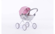 Lėlių vežimėlis - 9325 - SUSIE - SWEET PINK AND GREY