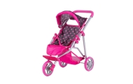 Lėlės vežimėlis - 9326 - KATE - BLACK & PINK