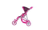 Lėlės vežimėlis - 9326 - KATE - BLACK & PINK