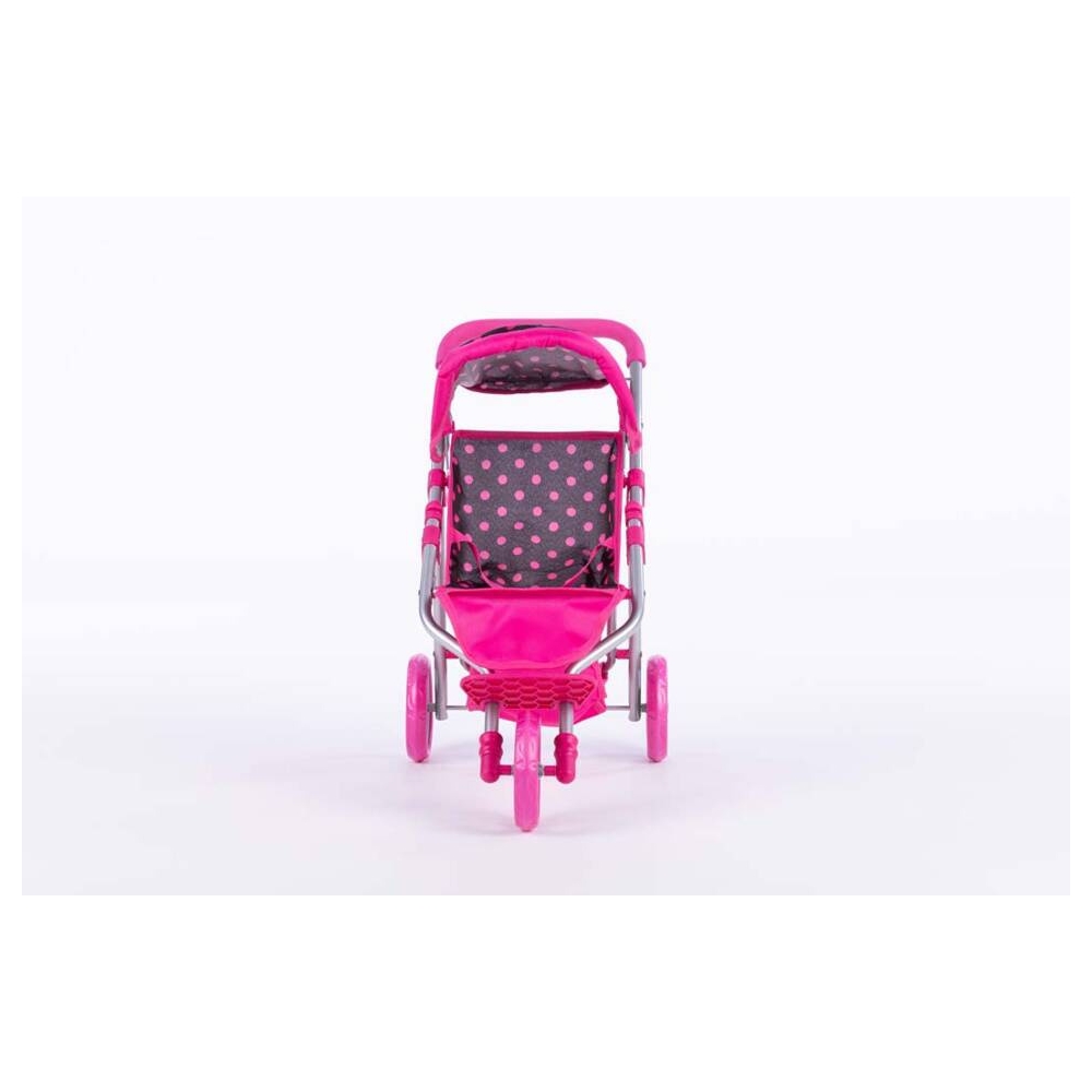 Stroller for Doll - 9326 - KATE - BLACK and PINK