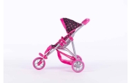 Stroller for Doll - 9326 - KATE - BLACK and PINK