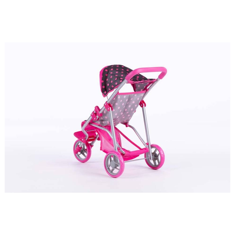 Lėlės vežimėlis - 9326 - KATE - BLACK & PINK