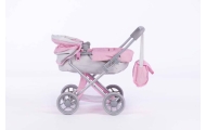 Lėlės vežimėlis - 9369 - ALICE - ŠVIEŽASIS PUSH IR GRAY