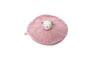 Žaislinė antklodė - 93348 - MILUŚ - KITTENS - PINK su gėlėmis - dydis 25 cm
