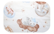 Diaper - 25721 - TETRA PRINT - EGA - ŚPIĄCE ZWIERZĘTA - size 70x80 cm