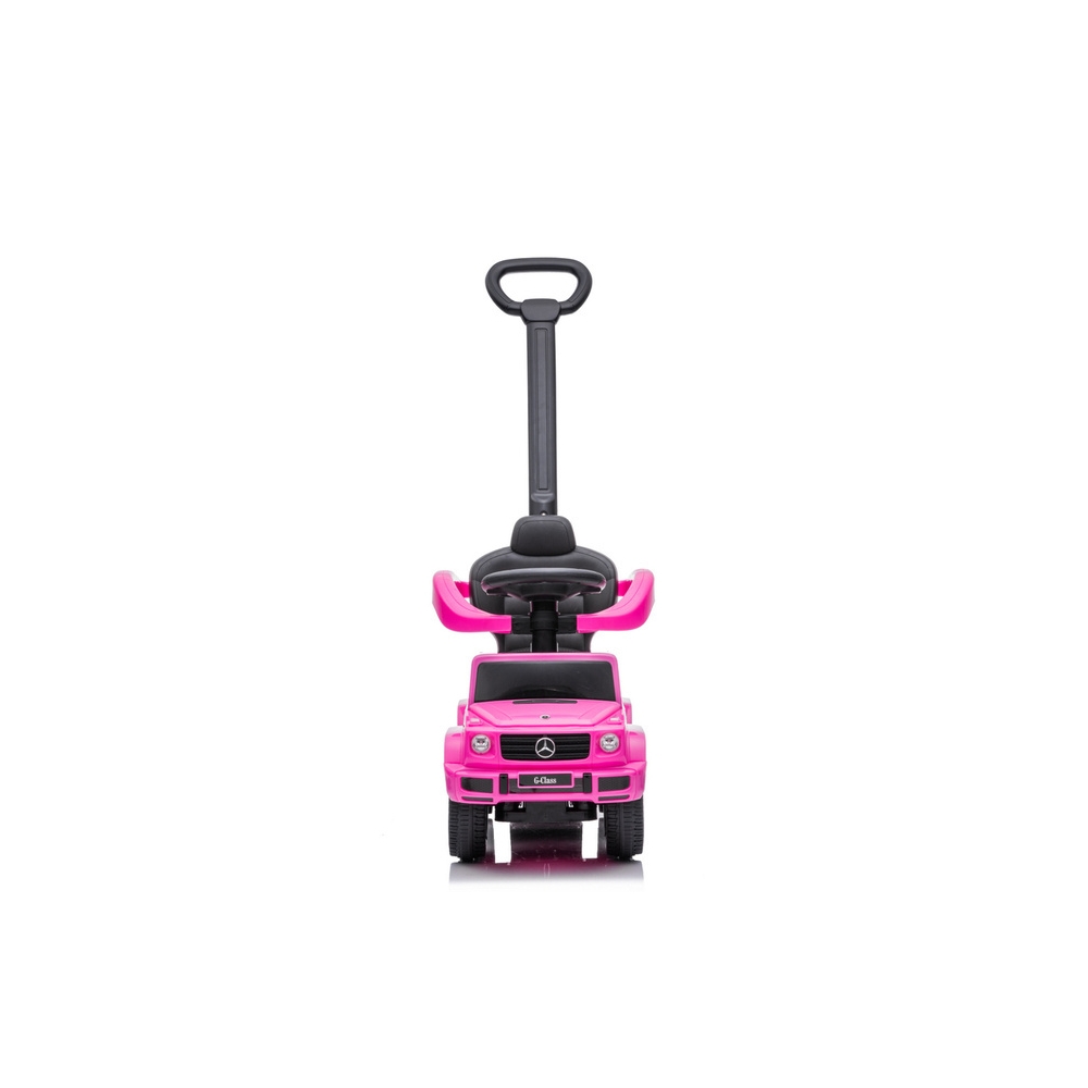 Ride-on car wiht handle - 653 R- rubber wheels - MERCEDES G350D - PINK