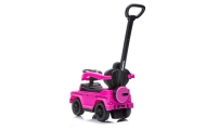 Ride-on car wiht handle - 653 R- rubber wheels - MERCEDES G350D - PINK