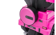 Ride-on car wiht handle - 653 R- rubber wheels - MERCEDES G350D - PINK