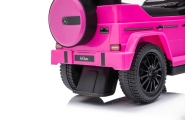Ride-on car wiht handle - 653 R- rubber wheels - MERCEDES G350D - PINK