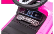 Ride-on car wiht handle - 653 R- rubber wheels - MERCEDES G350D - PINK