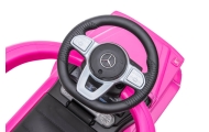 Ride-on car wiht handle - 653 R- rubber wheels - MERCEDES G350D - PINK