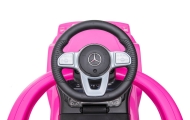 Ride-on car wiht handle - 653 R- rubber wheels - MERCEDES G350D - PINK
