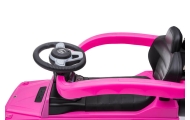 Ride-on car wiht handle - 653 R- rubber wheels - MERCEDES G350D - PINK