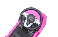 Ride-on car wiht handle - 653 R- rubber wheels - MERCEDES G350D - PINK