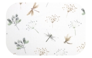 Diaper - 28906  - TETRA PRINT - EGA - DRAGONFLY - BEIGE- size 70x80 cm