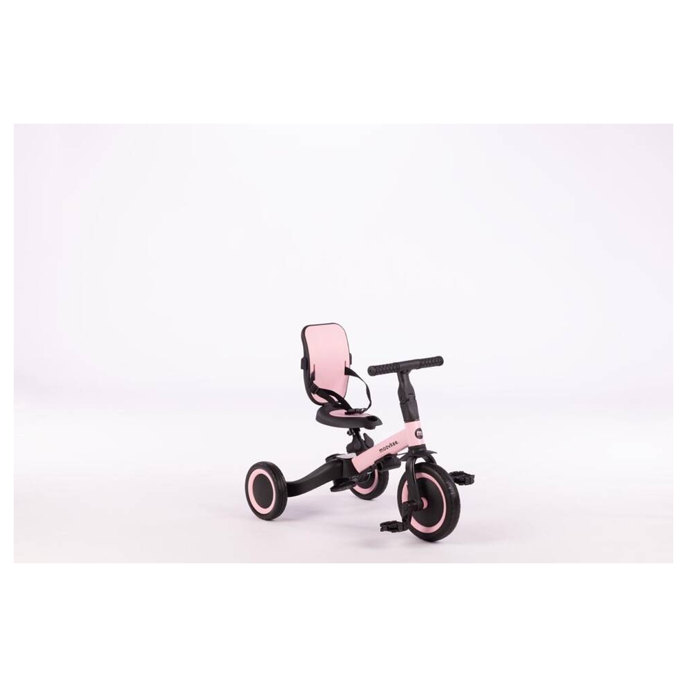 Triratukas - Balansinis dviratis - 6in1 - MIKE PRO - SWEET PINK - MOOVKEE