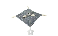 Toy Blanket - 93713 - MILUŚ - TEDDY BEAR - GREY - size 25 cm