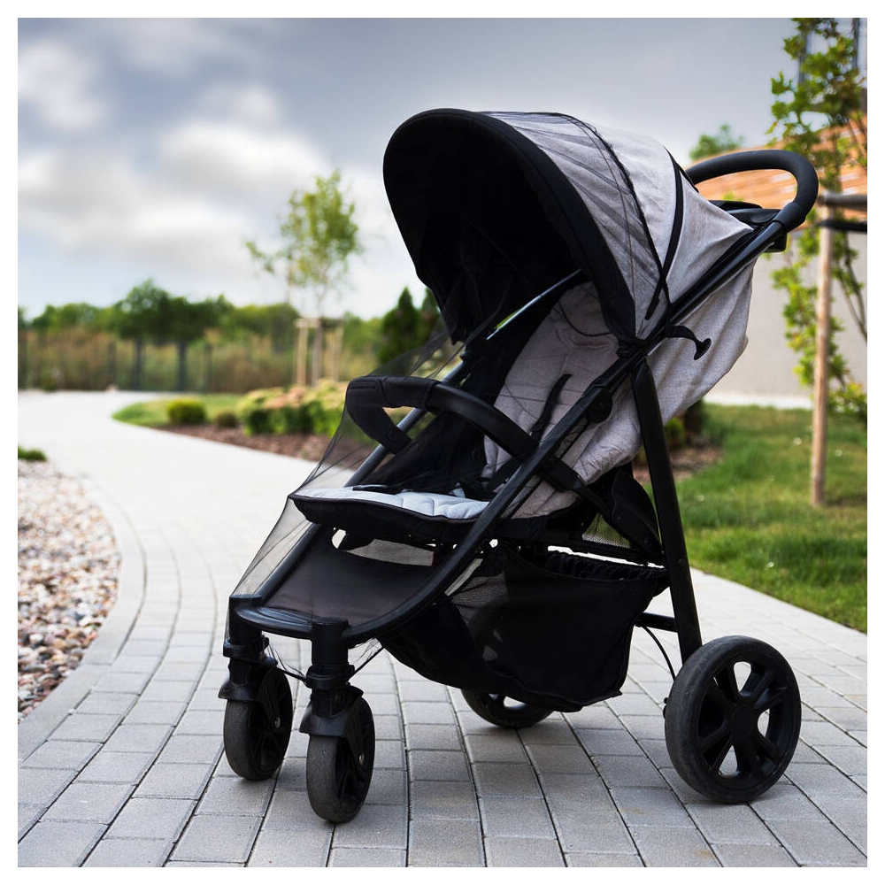 Tinklelis nuo uodų vaikiškam vežimėliui - A0446 - UNIVERSAL - BLACK