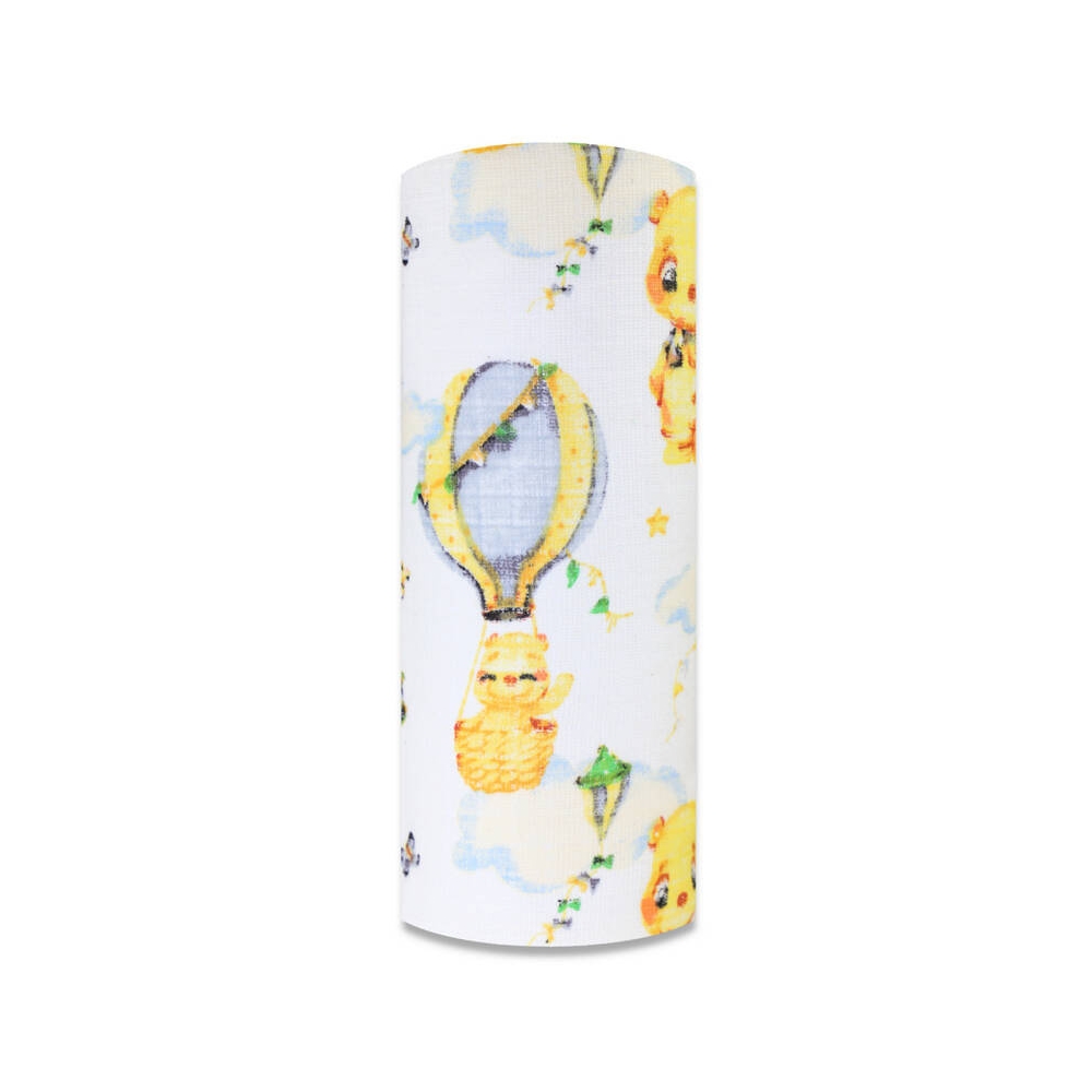 Diaper - 13780  - TETRA PRINT - EGA - TEDDY BEAR with GREY BALLOON - size 70x80 cm