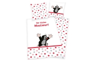 Cover set -  2 pcs - 135x100, 40x60 - MAŁY KRECIK - PINK or TURKUS