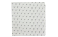Diaper - SET - 07-8281- FLANNEL PRINT - 3-pack - GREY - size 76x76 cm