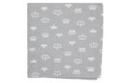 Sauskelnės - SET - 07-8281- FLANNEL PRINT - 3 pakuotės - GREY - dydis 76x76 cm