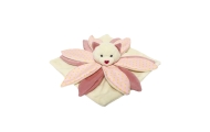 Antklodė - 94260 - MILUŚ - meškiukas su širdelės formos nosyte - PINK - - dydis 25 cm