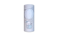 Diaper - 26926 - TETRA PRINT - EGA - LUX -  BUNNY with BALLOONS - BLUE - size 70x80 cm
