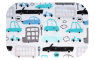Sauskelnės - 26926 - TETRA PRINT - EGA - LUX - CARS - BLUE - dydis 70x80 cm