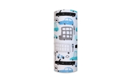 Diaper - 26926 - TETRA PRINT - EGA - LUX -  SAMOCHODY - BLUE - size 70x80 cm