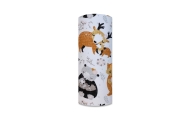 Diaper - 25584 - TETRA PRINT - EGA - LUX -   LEŚNA RODZINKA - BROWN - size 70x80 cm