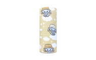 Diaper - 29781 - TETRA PRINT - EGA - ELEPHANT in a HAT - BEIGIE -  size 70x80 cm